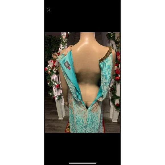 Vince camito long dress size 6 blue - Picture 9 of 9